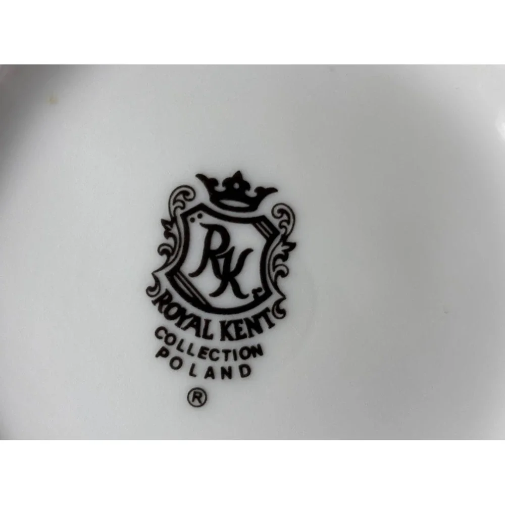Royal Kent Poland Christmas Holly Creamer Sugar Bowl Set‎ Holiday